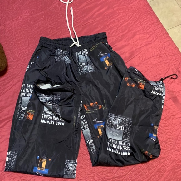 Letter Graphic Drawstring Pants - Picture 6 of 11